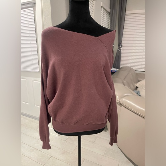 Free People Sweaters - FREE PEOPLE Asymmetrical Neck Dolman Long Sleeve Sweater XS